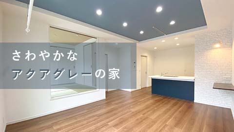 注文住宅「さわやかなアクアグレーの家」施工例動画