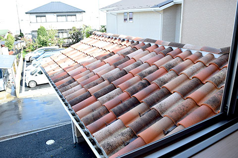 南欧風の屋根の写真